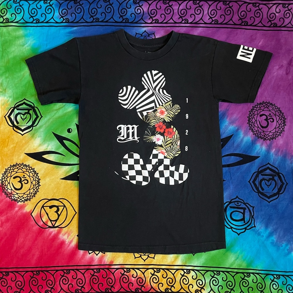 Black and White Neff x Disney T-Shirt